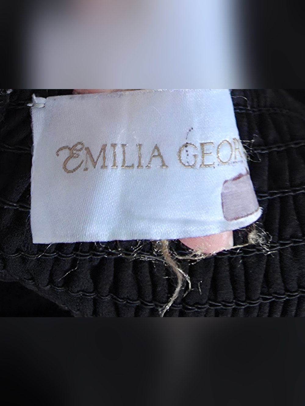 Emilia George Off-Shoulder Black Long Sleeve Maternity Dress - Picture 8 of 8